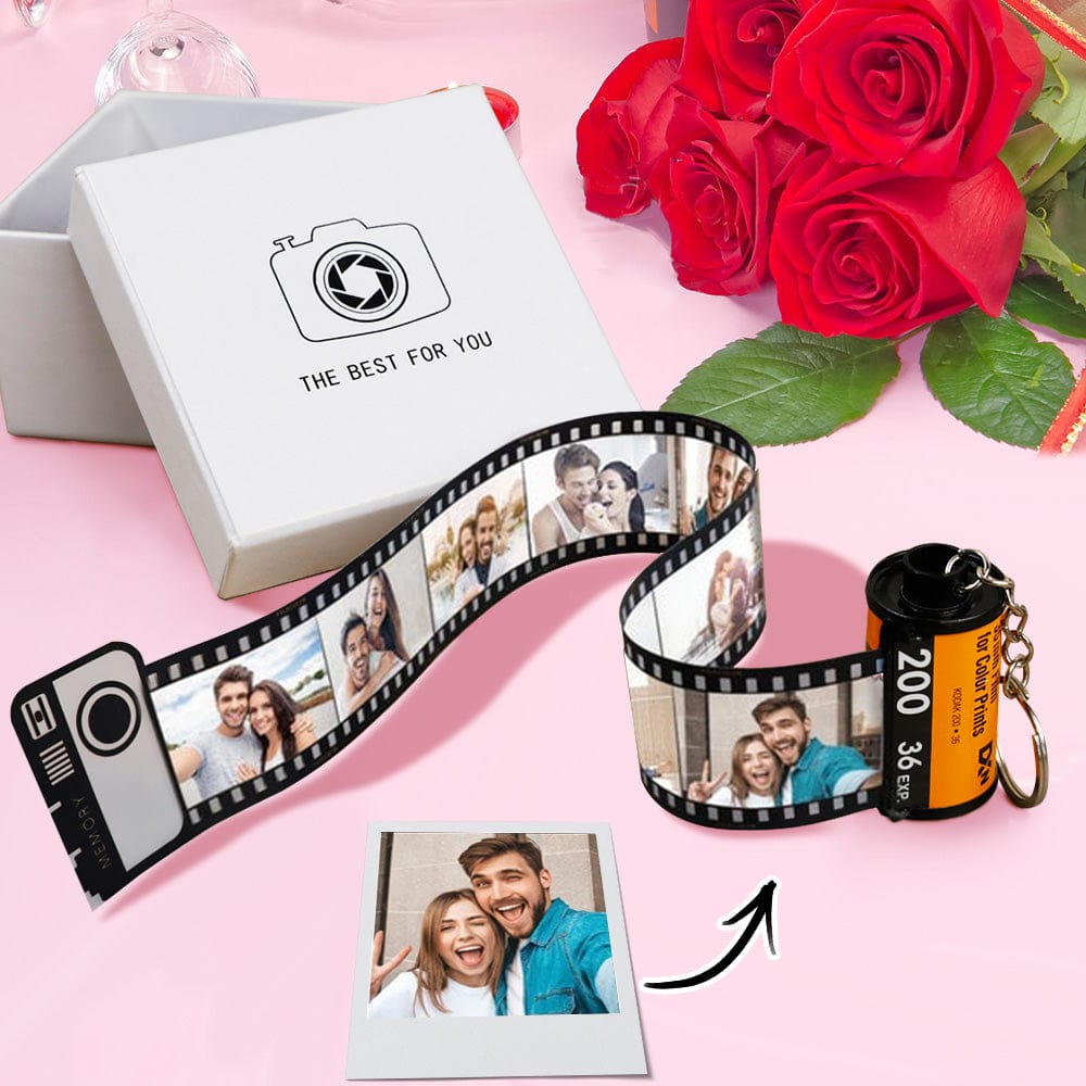 Film Keychain Gifts 1 Year Anniversary Gift Custom Valentines Day Gift