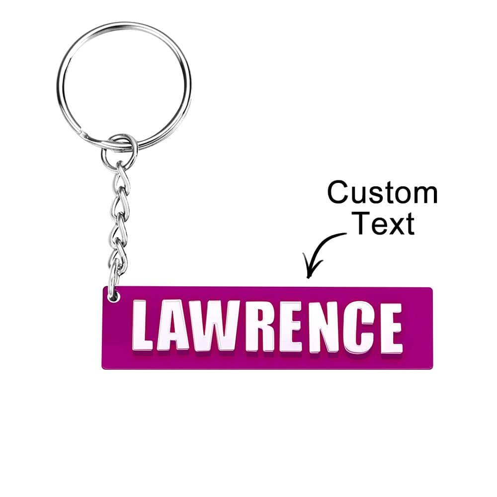 Custom Engraved Keychain 4D Reflective Number Plate Keychain Gifts – GiftLab