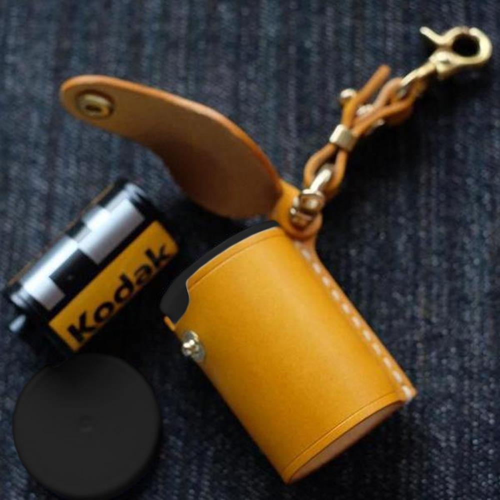 Yellow Leather Film Case for Film Roll Keychain – GiftLab