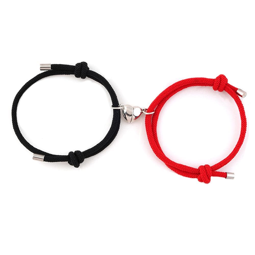 Couple Magnetic Bracelet Heart-Shaped Magnetic Buckle Bracelet Adjusta –  GiftLab