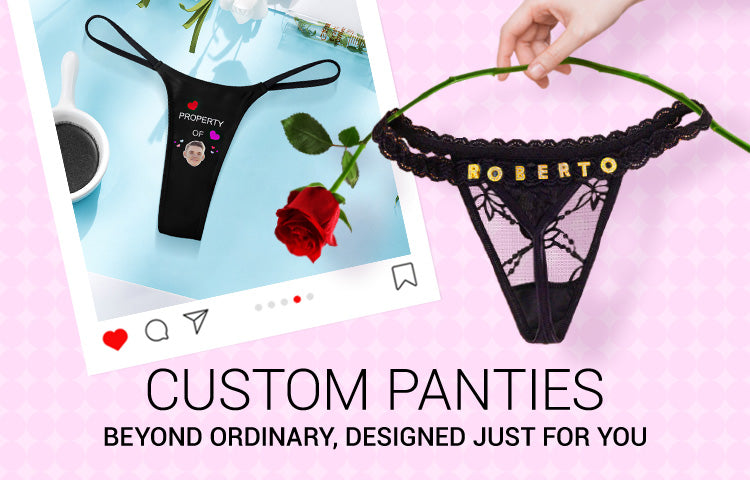 Custom Face Thong Personalized Funny Thongs Female Sexy Boxer