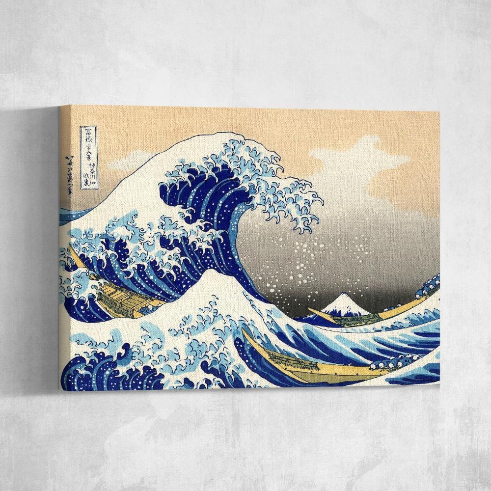 The Great Wave off Kanagawa Japanese Canvas Wall Art Various Sizes ...