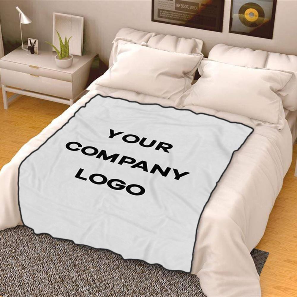 Custom Blanket Fleece Blanket Business Gift – GiftLab