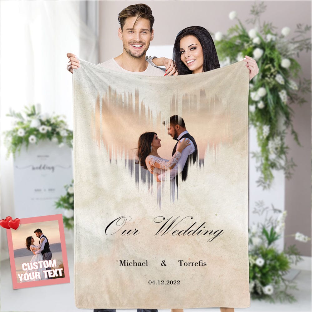 Personalized anniversary online blankets