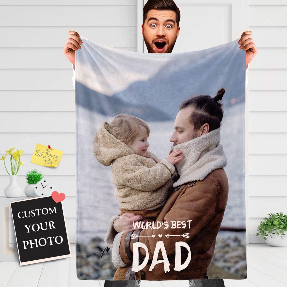 Fathers day photo online blankets