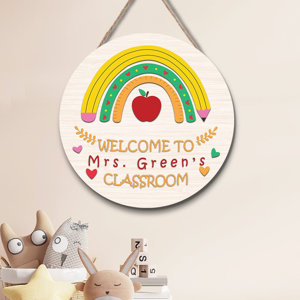 Back to School Gifts Custom Teacher Door Sign Welcome Sign Gift – GiftLab