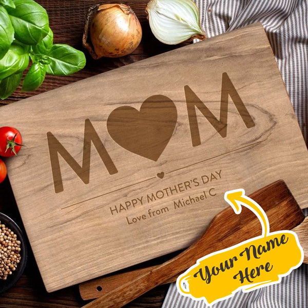 Gift For Mom Custom Cutting Board Custom Your Name – GiftLab