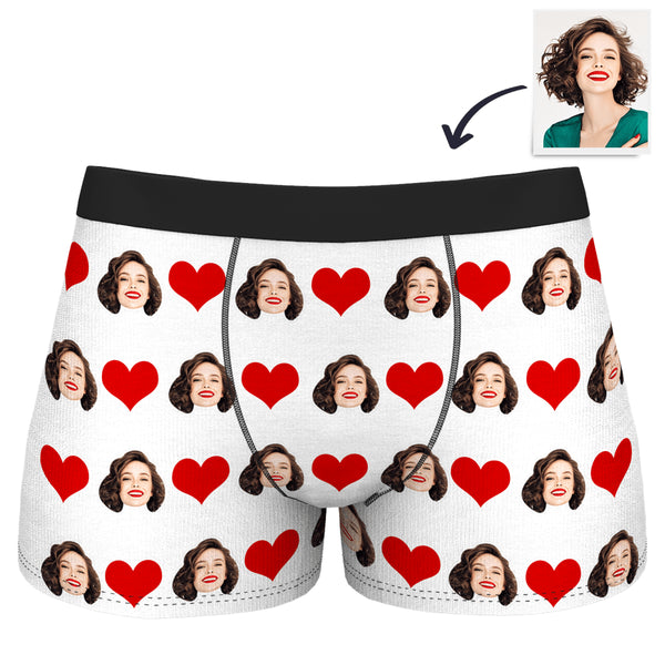 Customized Boxer Birthday Gifts for Boyfriend Heart - 5 Colors