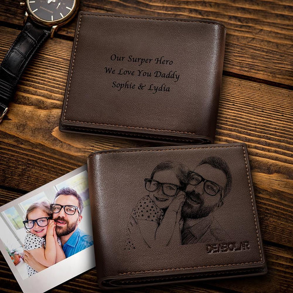 Personalized Wallets Photo Men, Custom Photo Wallet Men