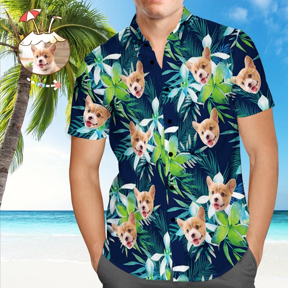 Personalized Dog Face Hawaiian Shirt With Face Gift For Pet Owners ...