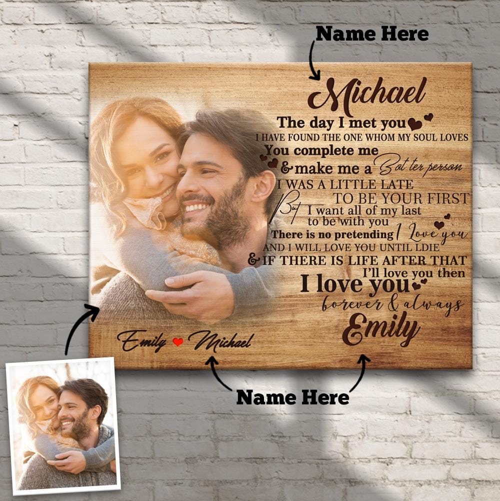 Anniversary Gift Custom Photo Canvas Gift for Couple – GiftLab